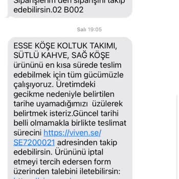 Vivense Ürün Teslimatı Yapılmıyor