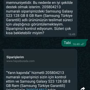 Hepsiburada Yarın Kapında Hizmetini Sağlamıyor