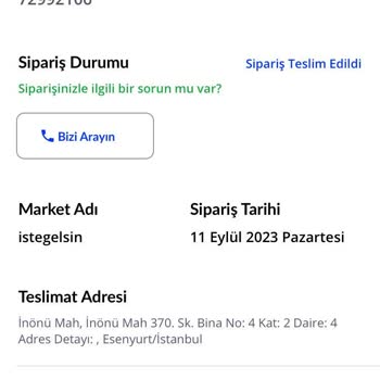 İstegelsin'den Teslim Edilen Ürünlerin Son Kullanma Tarihi Geçmiş