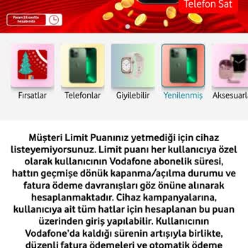 Vodafone Cihaz Puan Silinmesi