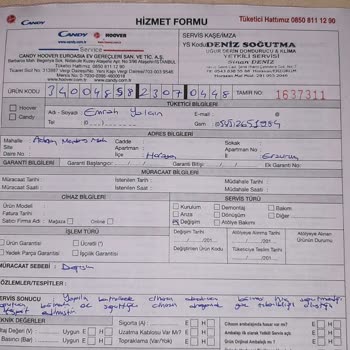 Hoover Kusurlu, Ayıplı Ürün