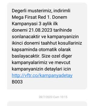 Vodafone Tarife Değişikliği İle İlgili Sorunlar