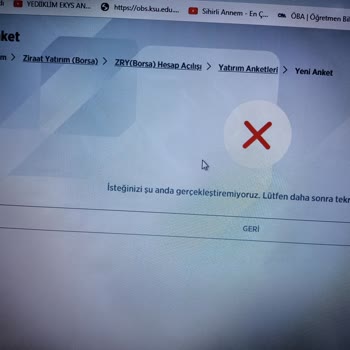 Ziraat Borsa Hesabı Açamıyorum