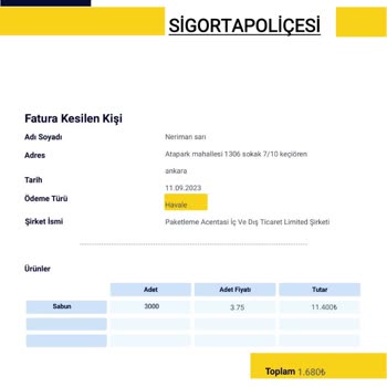 Burcu.kurt.paketleme.acentesi (Instagram) Sigorta Ücreti İade Edilmedi
