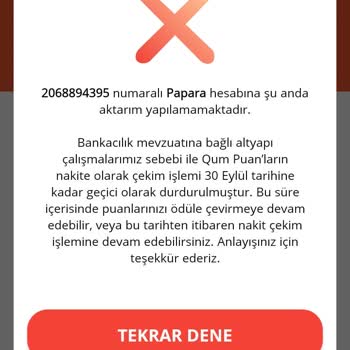 Qumpara Ödül Kazanamama Sorunu