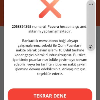 Qumpara Ödül Kazanamama Sorunu