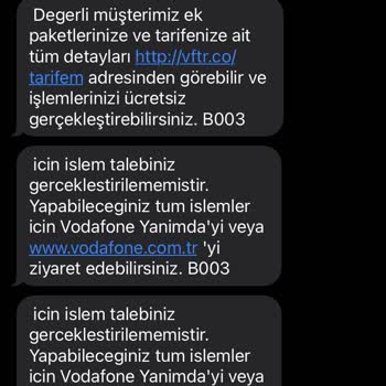 Vodafone Ek Paket İptali
