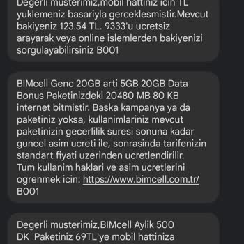 Bimcell Onaysız Yapmış Olduğu İşlem