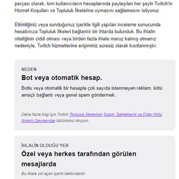 Twitch. TV'nin Saçma Şekilde Süresiz Uzaklaştırmaları.