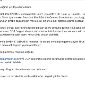 Amazon.com.tr "Yasal Seçimlik Hakları" Kullandırmıyor!