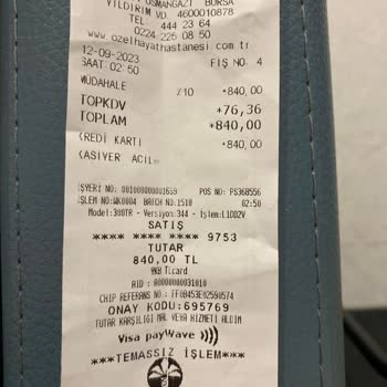 Bursa Hayat Hastanesi Yeni Doğan Muayene Ücreti Alınması
