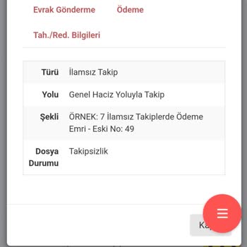 Emir Varlık Dosyayı İcradan Aç Kapa