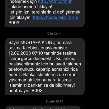 Vodafone Geçişimi Geç Sağladı. Yanlış Bilgilendirme Yapıldı
