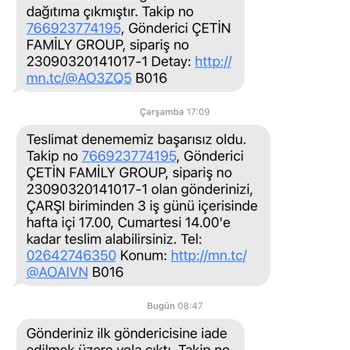 MNG Kargo Teslim Edilemeyen İadeye Giden Ürünler