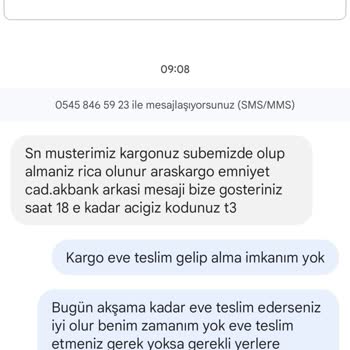 Aras Kargo Eve Gelmeyen Kargo