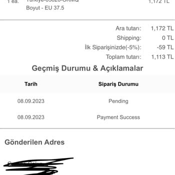 Puma Sitesinden Sipariş Verdim Ama Kargolanmadı