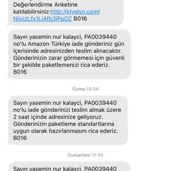 Kolay Gelsin Sorumsuz Bir Firma İade Paketimi Asla Teslim Almıyorlar