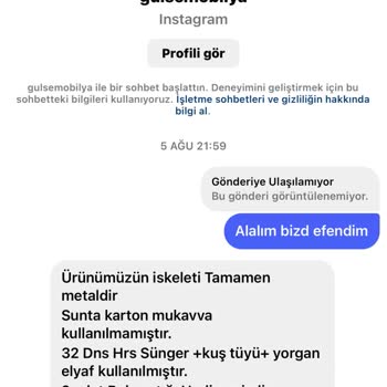 Gül Mobilya (Gulmobilyatr) Gülse Mobilya'dan Alışverişimde Yaşadığım Sorun