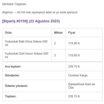Kemal Kükrer Online Sipariş Elime Ulaşmadı