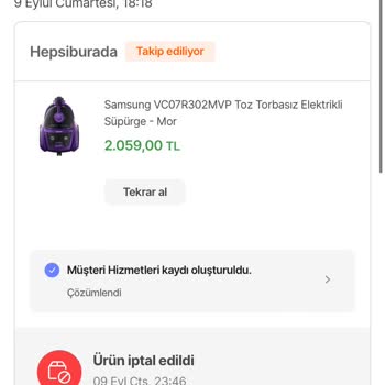 Hepsiburada İndirim Adı Altında Satış Yapılıp İptal Edilmesi