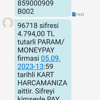 MoneyPay Paramın İadesini İstiyorum