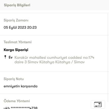 Cepte Şok Sipariş İptali