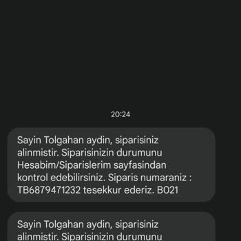 Tonny Black Ürünüm Kargoya Verilmedi