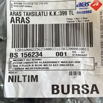 Argan Lojistik Para İadesi Talebi