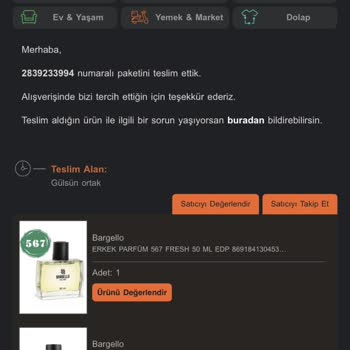 Bargello Perfume Bargello 567 Ve 685 Kodlu Parfümler