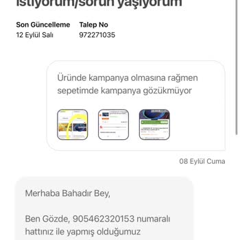 Hepsiburada Ürünün Sepette Fiyatının Farklı Olması