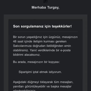 Fruugo Siparişimi İptal Etmiyor. Geri Dönüş Yapmıyor.