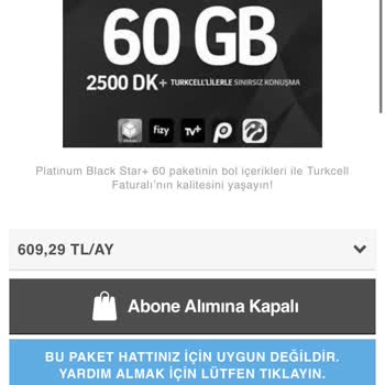 Turkcell Yeni Tarifeye Geçiş Yapamıyorum