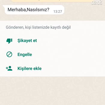 WhatsApp Yabancı Kişilerden Mesaj