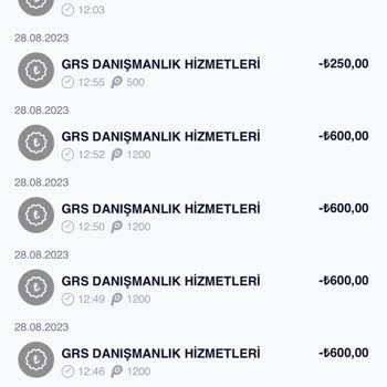 Grs Danışmanlık 2650 TL Haksız Para Çektiler