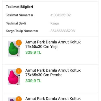 Koçtaş Armut Koltukların Kalitesizliği