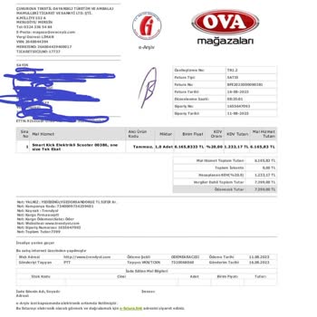 Trendyol-OVA Mağazacılık Servis Görmüş Scooter Yollandı Sıfır Diye