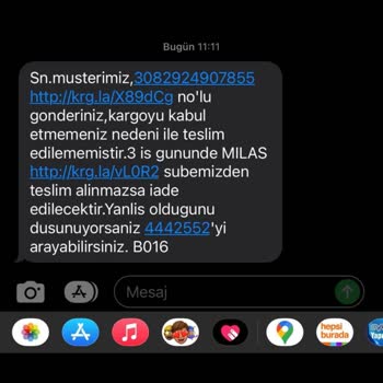 Aras Kargo'nun Teslim Edememe Ve Bilgi Verememe Durumu