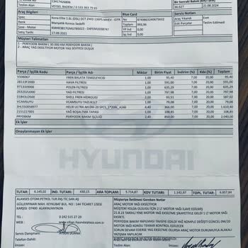 Hyundai Kona Yetkili Servis İhmali Motor Arızası Ve İkame Araç