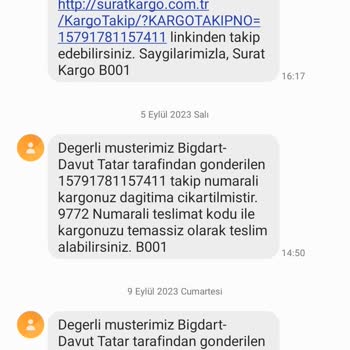 Sürat Kargo Sipariş 1 Haftadır Dağıtımda Ama İletilmiyor