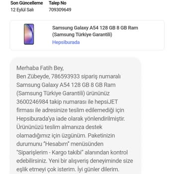 hepsiJET Hepsiburada Ve Hepsijet Sözünde Durmuyor Mağdur Ediyor