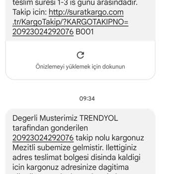 Sürat Kargo Kargomu Alamadım Şube Dağıtıma Çıkartmadı