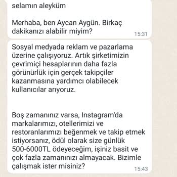 WhatsApp Gelen Yabancı Numarası