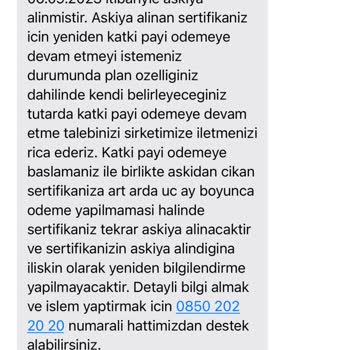 Türkiye Hayat Emeklilik Turkiye EMK Sözleşmem Olmadığı Halde Sözleşmem Var Gibi Görünmesi