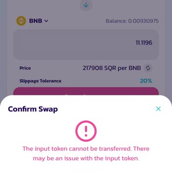 Pancakeswap Para Çekme Hatası