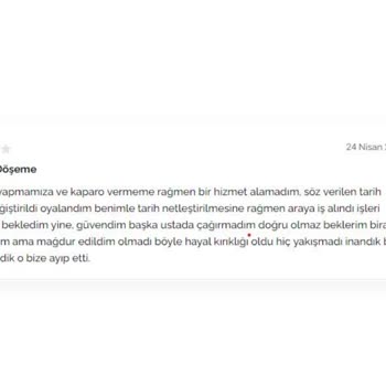 Armut Müşteri Olumsuz Değerlendirme