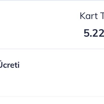 CardFinans Kredi Kartı Yıllık Aidat Ücreti