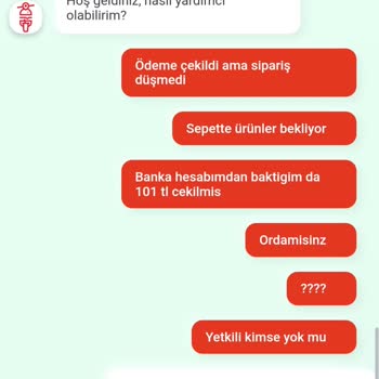 Tıkla Gelsin Ödeme Alındı Ürün Yok