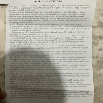 Konfor Mobilya Koltuklarının Zamanında Gelmemesi