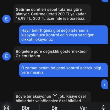 Getir Canlı Destek Hattı
