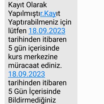 Belmek Kurs Kayıtları Düzeltilmesi